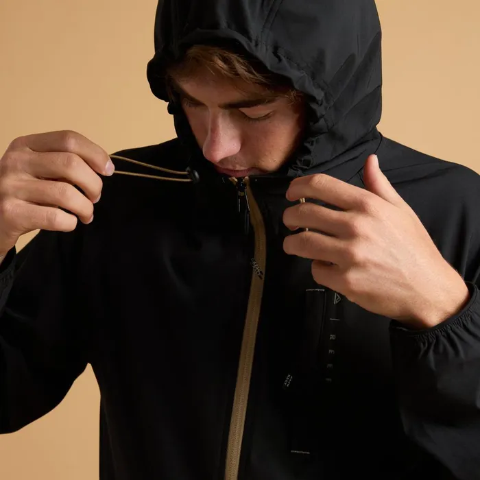 Men Reef Surf Shirts and UPF Apparel Garvey Upf 40 Full Zip Jacket Caviar Men Reef Surf Shirts and UPF Apparel Garvey Upf 40 Full Zip Jacket Caviar