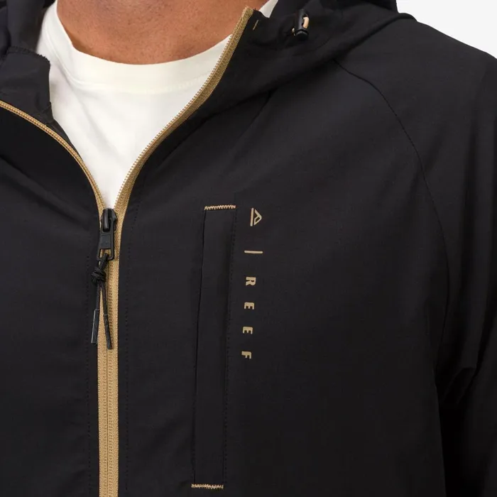 Men Reef Surf Shirts and UPF Apparel Garvey Upf 40 Full Zip Jacket Caviar Men Reef Surf Shirts and UPF Apparel Garvey Upf 40 Full Zip Jacket Caviar