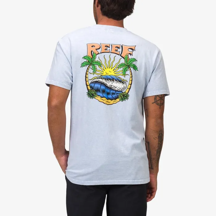 Men Reef TShirts and Shirts Breaks Tee Spr Blu Min Wsh