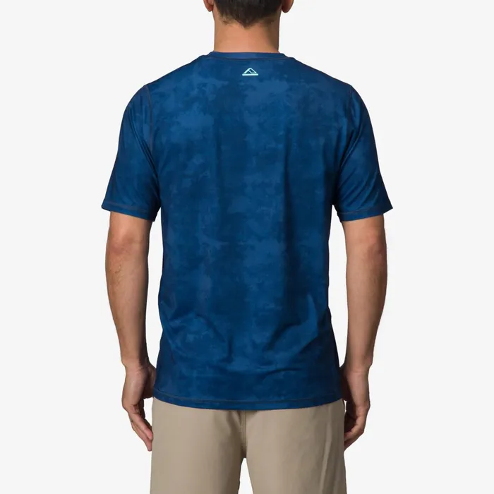 Men Reef TShirts and Shirts Ellsworth Short Sleeve Surf Shirt Upf 50 Insigna Blue Water P