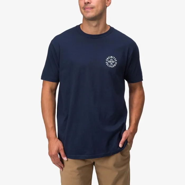 Men Reef TShirts and Shirts Rancho Tee Navy White