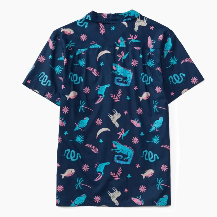 Men Reef TShirts and Shirts Roy Short Sleeve Shirt Insigna Blue