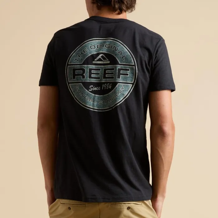 Men Reef TShirts and Shirts Slick Short Sleeve Tee Black