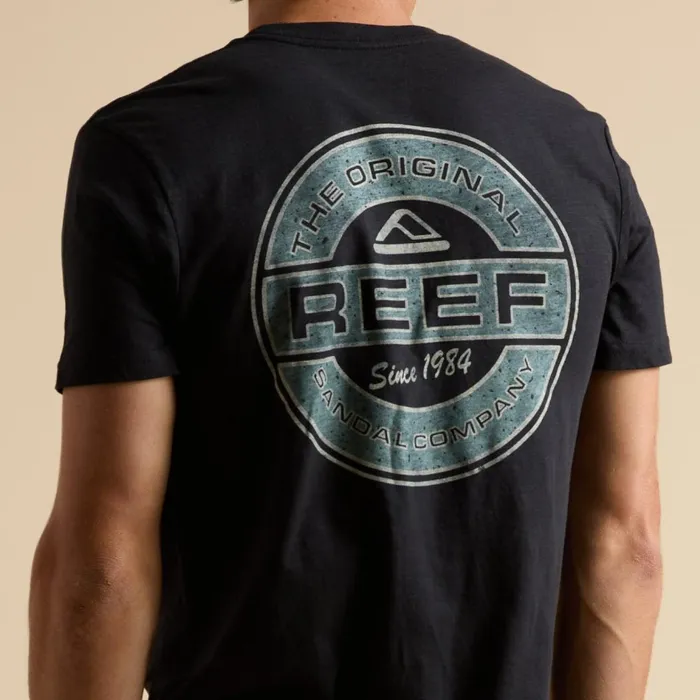 Men Reef TShirts and Shirts Slick Short Sleeve Tee Black