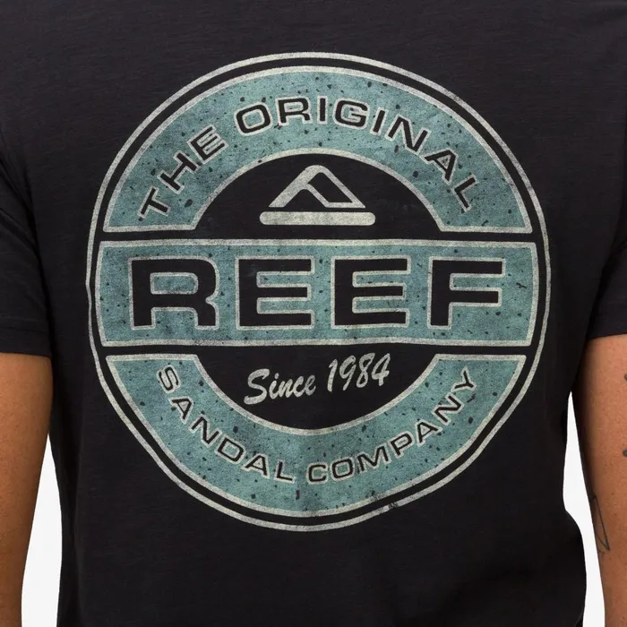 Men Reef TShirts and Shirts Slick Short Sleeve Tee Black