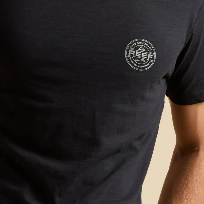 Men Reef TShirts and Shirts Slick Short Sleeve Tee Black