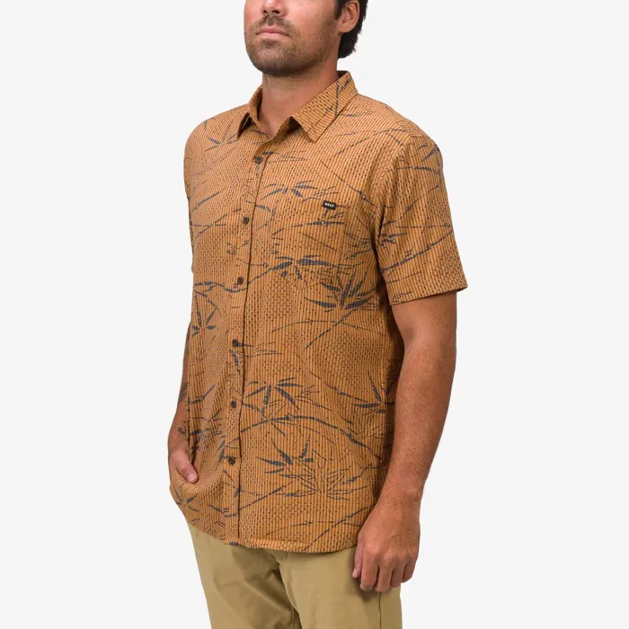 Men Reef TShirts and Shirts Stanley Short Sleeve Woven Shirt Cathay Spice Men Reef TShirts and Shirts Stanley Short Sleeve Woven Shirt Cathay Spice