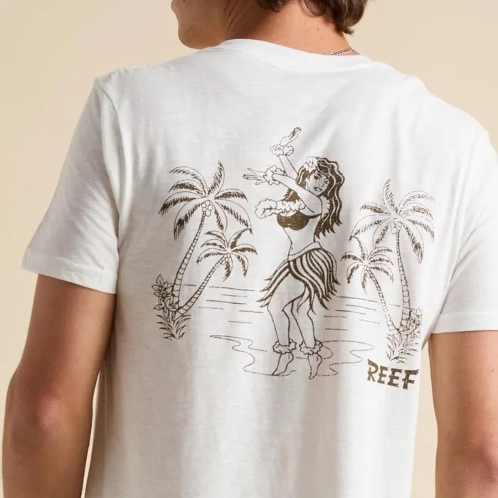 Men Reef TShirts and Shirts Tayja Short Sleeve Tee White