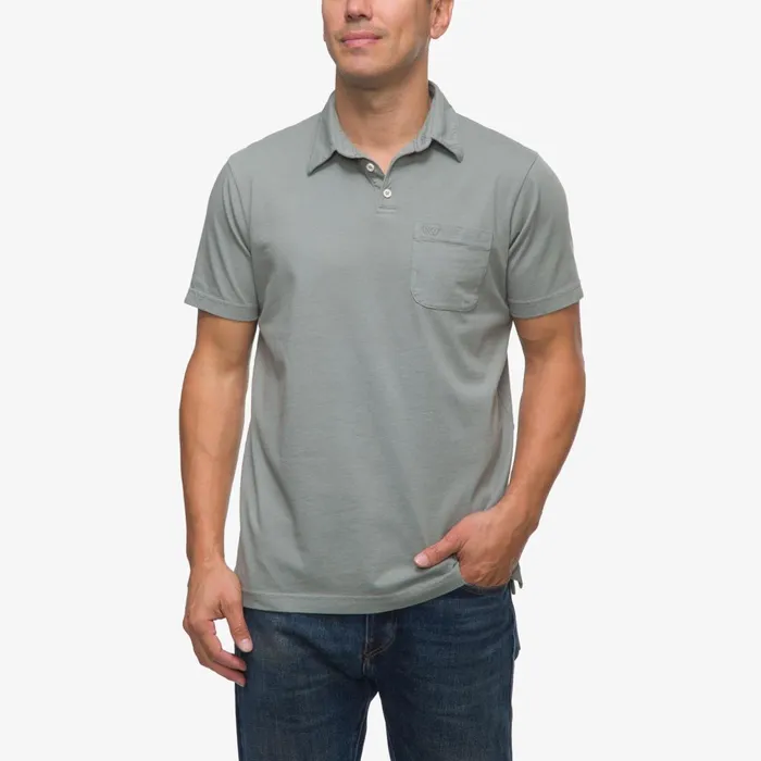 Men Reef TShirts and Shirts Walker Short Sleeve Polo Chinois Green