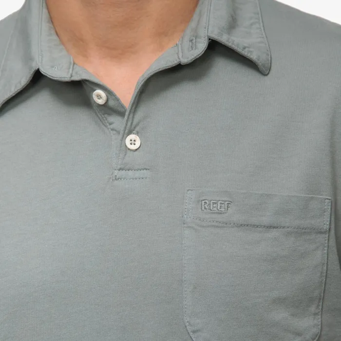 Men Reef TShirts and Shirts Walker Short Sleeve Polo Chinois Green