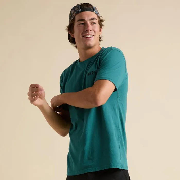 Men Reef TShirts and Shirts Wellie Short Sleeve Tee Mediterranea