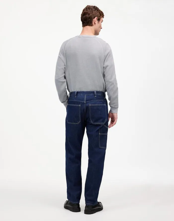 Men Relaxed Straight Workwear Jeans Rinse Madewell Jeans