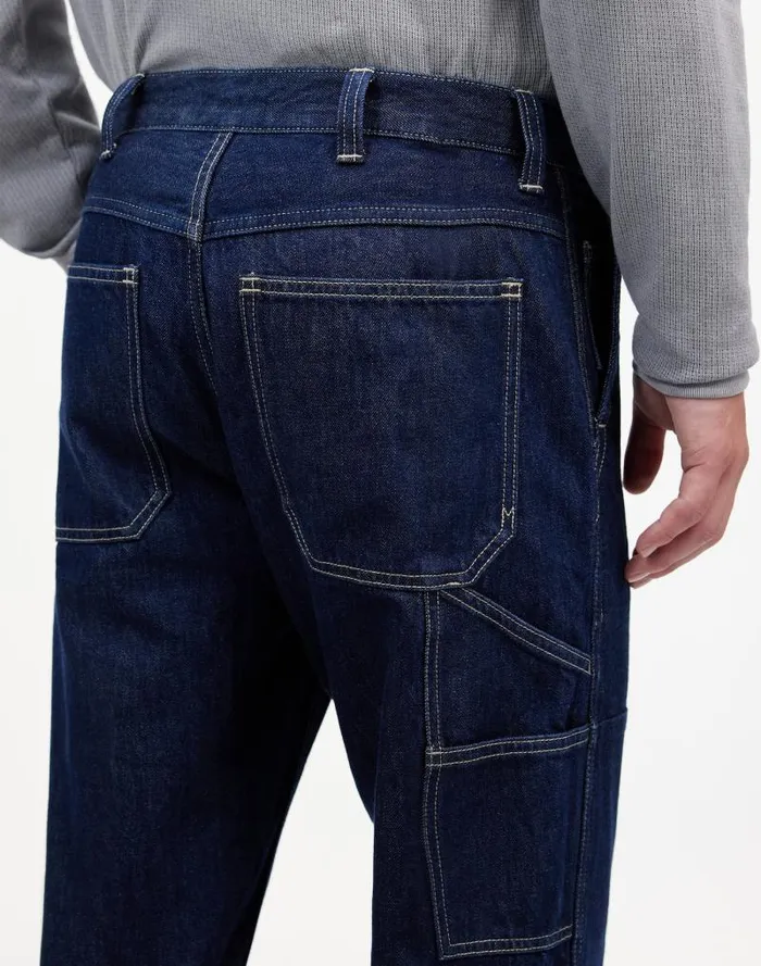 Men Relaxed Straight Workwear Jeans Rinse Madewell Jeans