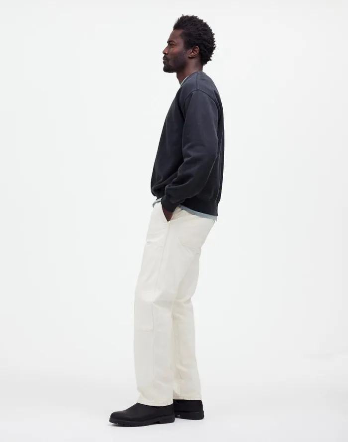 Men Relaxed Straight Workwear Pants Vintage Canvas Madewell Pants