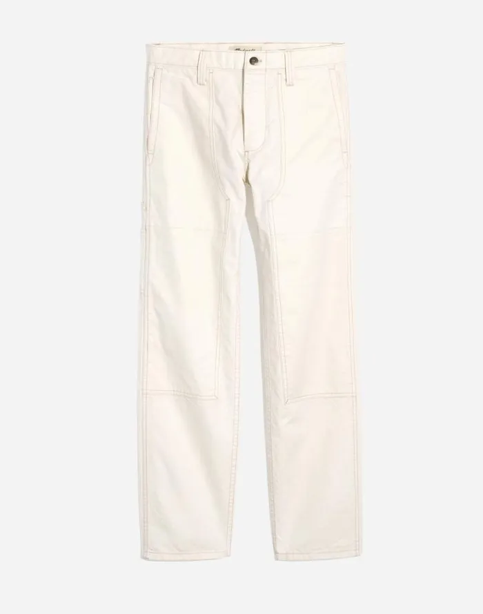 Men Relaxed Straight Workwear Pants Vintage Canvas Madewell Pants