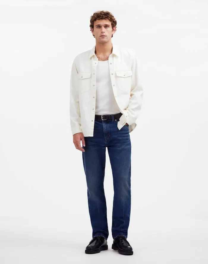 Men Ribbed Tank Soft White Madewell Tees