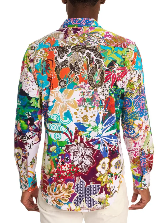 Men Robert Graham Button Down Shirts AFTERMATH LONG SLEEVE BUTTON DOWN SHIRT MULTI