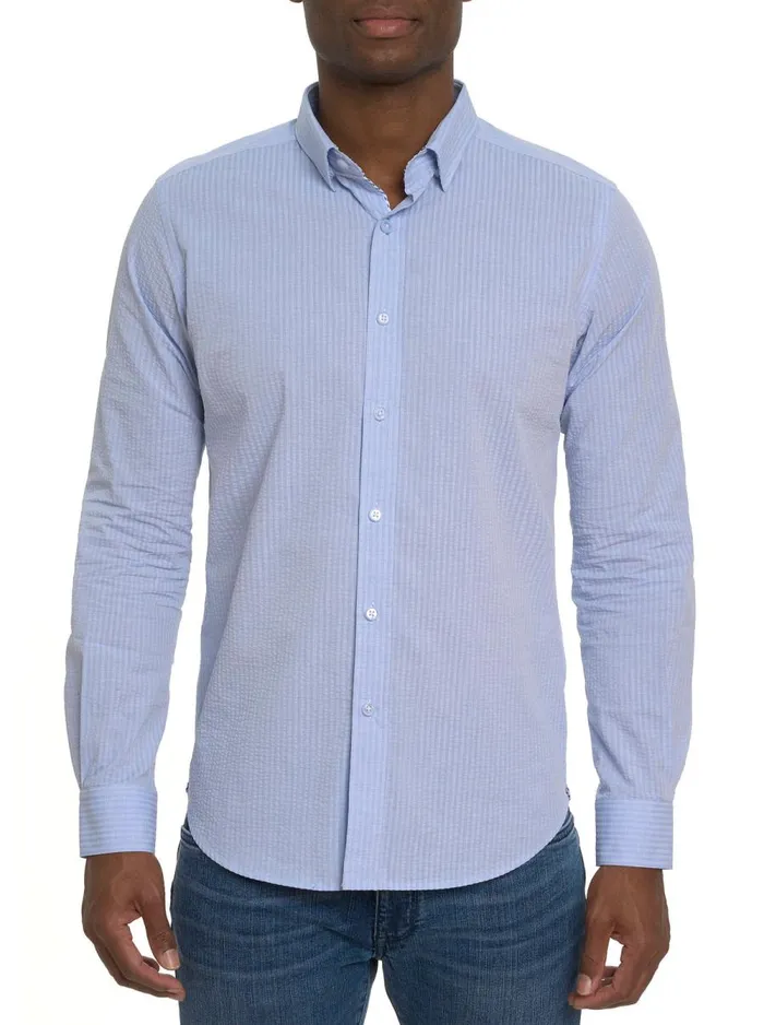 Men Robert Graham Button Down Shirts ANDREWS LONG SLEEVE BUTTON DOWN SHIRT LIGHT BLUE Men Robert Graham Button Down Shirts ANDREWS LONG SLEEVE BUTTON DOWN SHIRT LIGHT BLUE
