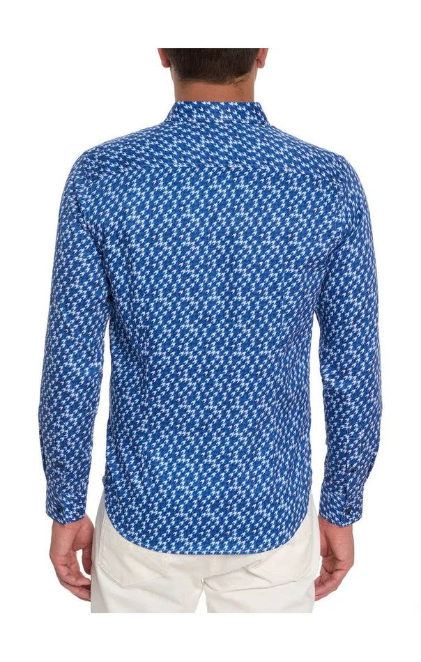 Men Robert Graham Button Down Shirts AUBURNDALE LONG SLEEVE BUTTON DOWN SHIRT NAVY