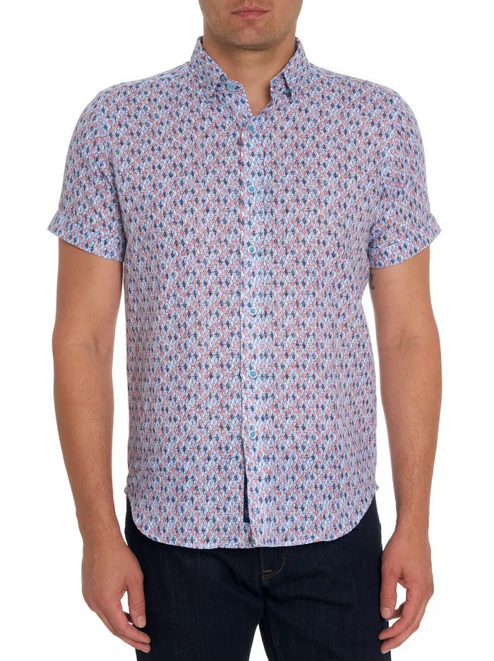 Men Robert Graham Button Down Shirts CHANDLER SHORT SLEEVE BUTTON DOWN SHIRT MULTI Men Robert Graham Button Down Shirts CHANDLER SHORT SLEEVE BUTTON DOWN SHIRT MULTI