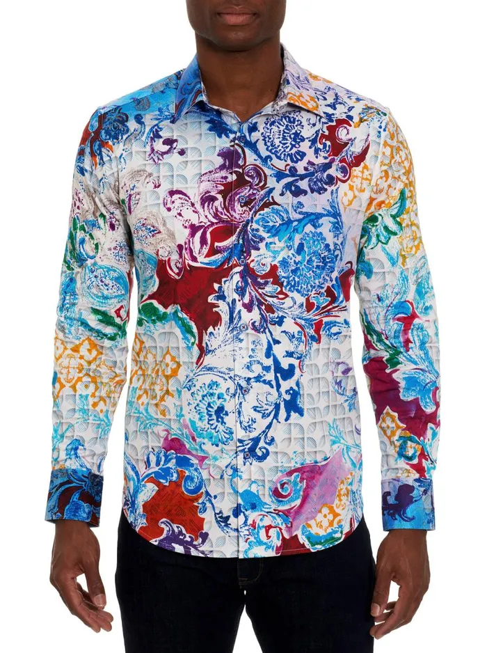 Men Robert Graham Button Down Shirts ERIS LONG SLEEVE BUTTON DOWN SHIRT MULTI Men Robert Graham Button Down Shirts ERIS LONG SLEEVE BUTTON DOWN SHIRT MULTI