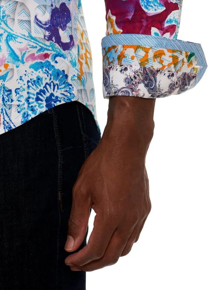 Men Robert Graham Button Down Shirts ERIS LONG SLEEVE BUTTON DOWN SHIRT MULTI