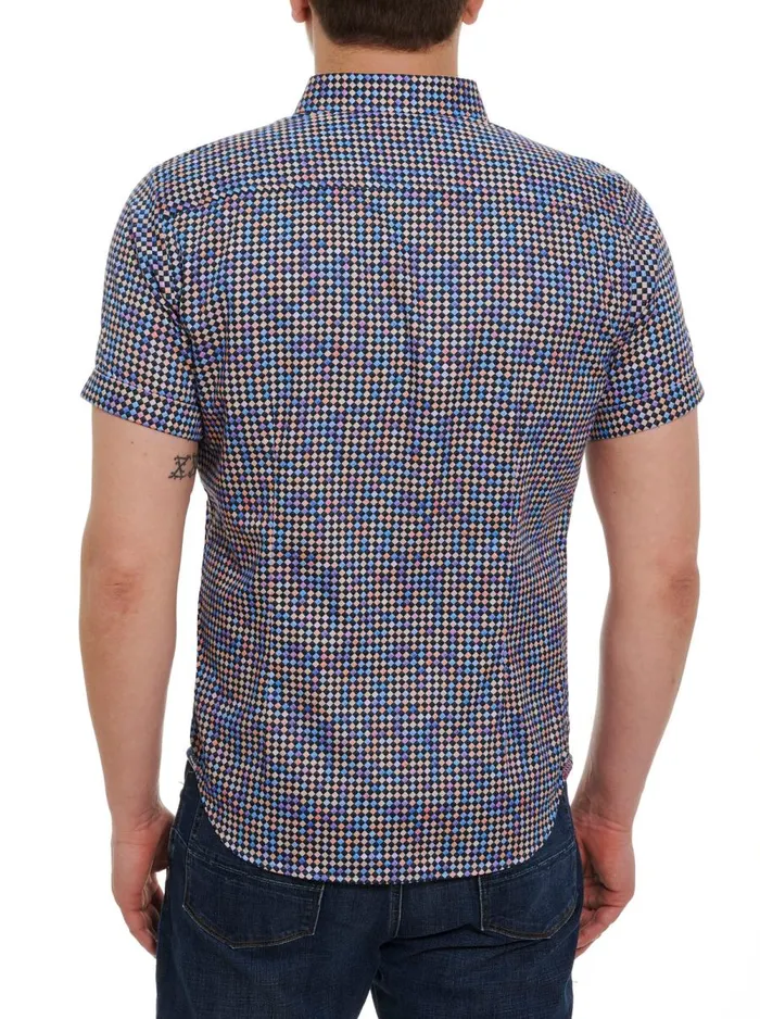 Men Robert Graham Button Down Shirts FINNEGAN SHORT SLEEVE BUTTON DOWN SHIRT MULTI