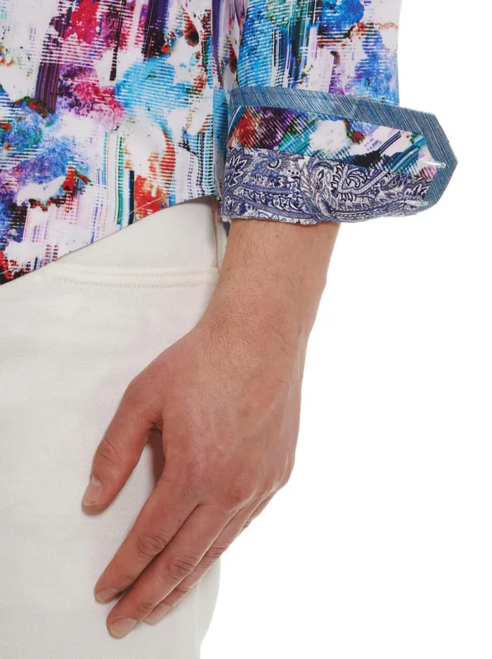 Men Robert Graham Button Down Shirts GAMYMEDE LONG SLEEVE BUTTON DOWN SHIRT MULTI