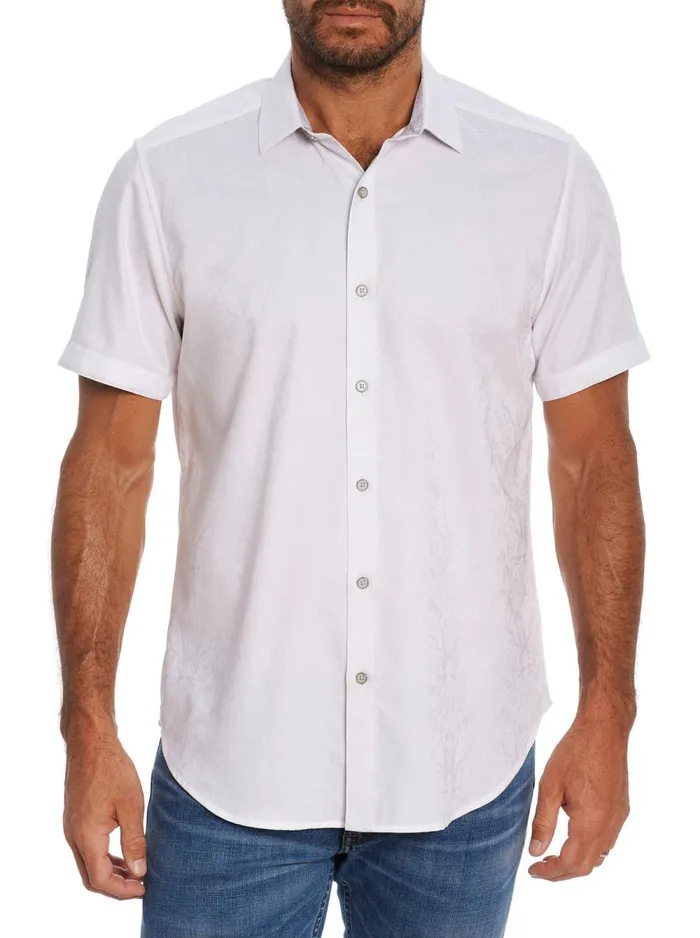 Men Robert Graham Button Down Shirts HIGHLAND SHORT SLEEVE BUTTON DOWN SHIRT WHITE Men Robert Graham Button Down Shirts HIGHLAND SHORT SLEEVE BUTTON DOWN SHIRT WHITE