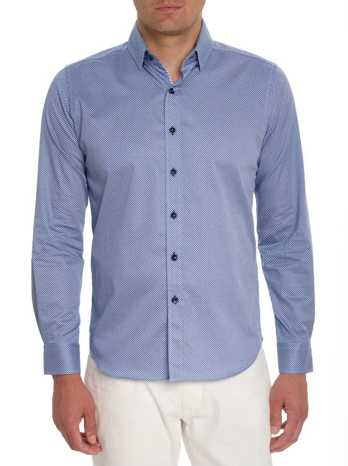 Men Robert Graham Button Down Shirts HOLLIS LONG SLEEVE BUTTON DOWN SHIRT NAVY Men Robert Graham Button Down Shirts HOLLIS LONG SLEEVE BUTTON DOWN SHIRT NAVY