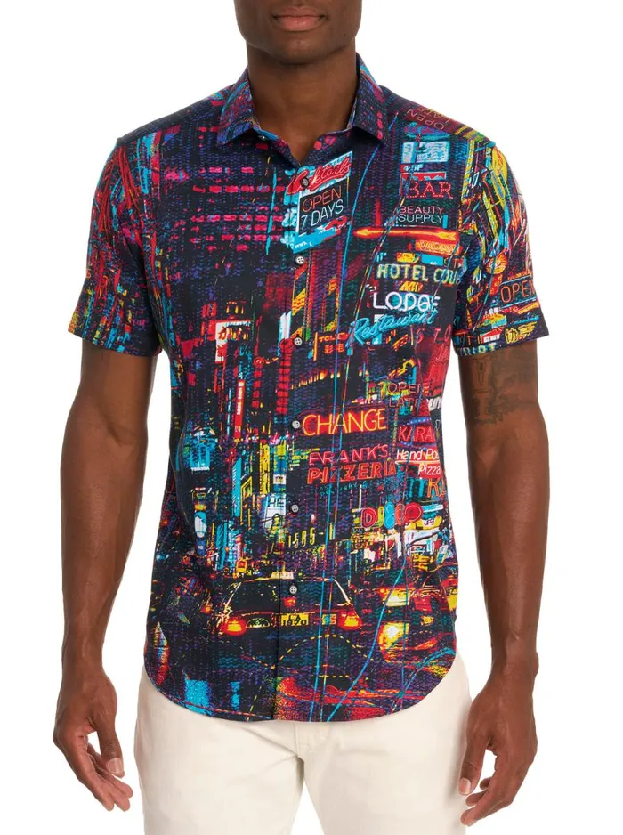 Men Robert Graham Button Down Shirts HUSTLE N BUSTLE SHORT SLEEVE BUTTON DOWN SHIRT MULTI Men Robert Graham Button Down Shirts HUSTLE N BUSTLE SHORT SLEEVE BUTTON DOWN SHIRT MULTI