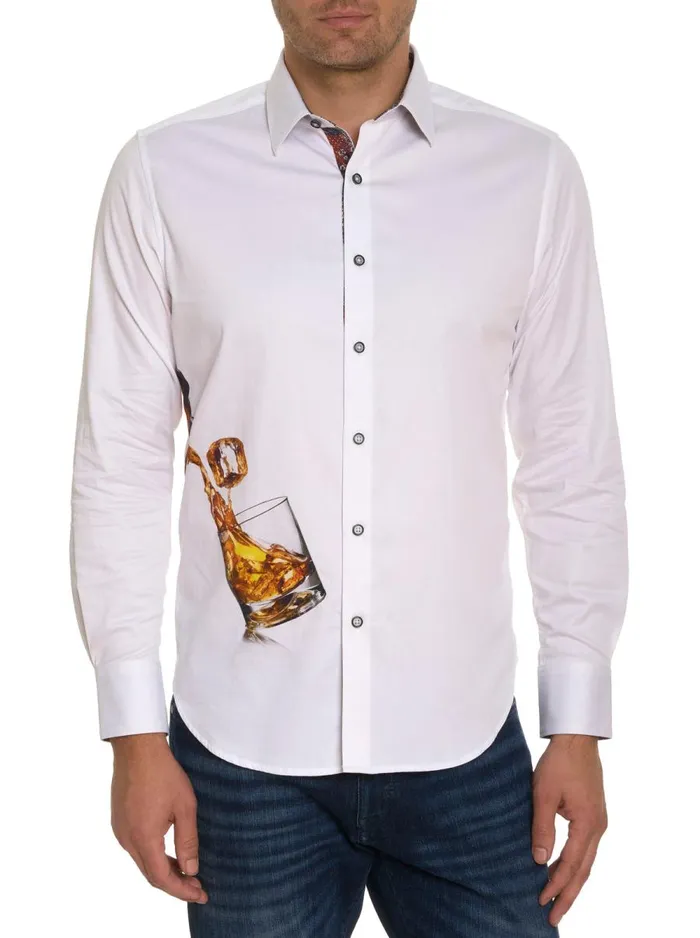 Men Robert Graham Button Down Shirts ON THE ROCKS LONG SLEEVE BUTTON DOWN SHIRT WHITE Men Robert Graham Button Down Shirts ON THE ROCKS LONG SLEEVE BUTTON DOWN SHIRT WHITE