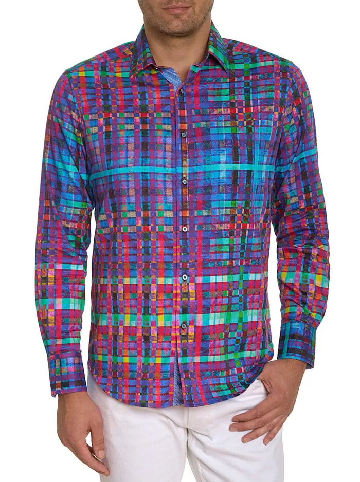 Men Robert Graham Button Down Shirts PALLADIUM LONG SLEEVE BUTTON DOWN SHIRT MULTI Men Robert Graham Button Down Shirts PALLADIUM LONG SLEEVE BUTTON DOWN SHIRT MULTI