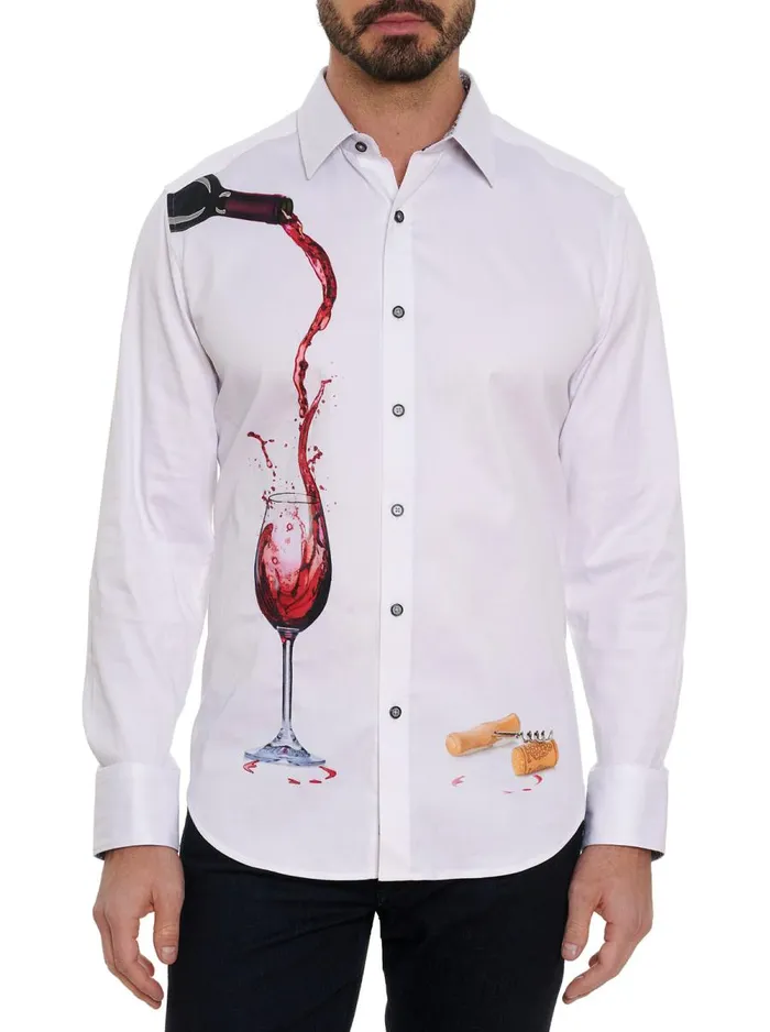 Men Robert Graham Button Down Shirts PINOT NOIR 2 LONG SLEEVE BUTTON DOWN SHIRT WHITE Men Robert Graham Button Down Shirts PINOT NOIR 2 LONG SLEEVE BUTTON DOWN SHIRT WHITE