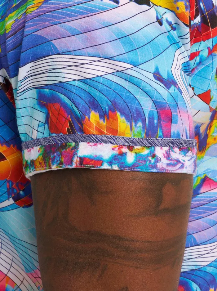 Men Robert Graham Button Down Shirts SPEEDBALL SHORT SLEEVE BUTTON DOWN SHIRT MULTI