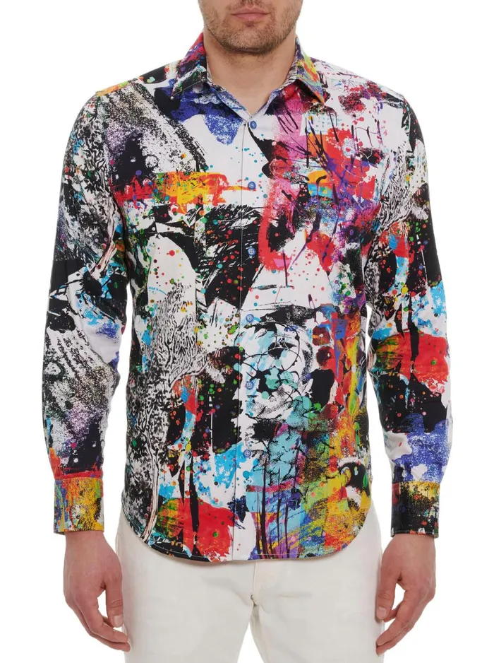 Men Robert Graham Button Down Shirts TRANSLUNAR LONG SLEEVE BUTTON DOWN SHIRT MULTI Men Robert Graham Button Down Shirts TRANSLUNAR LONG SLEEVE BUTTON DOWN SHIRT MULTI
