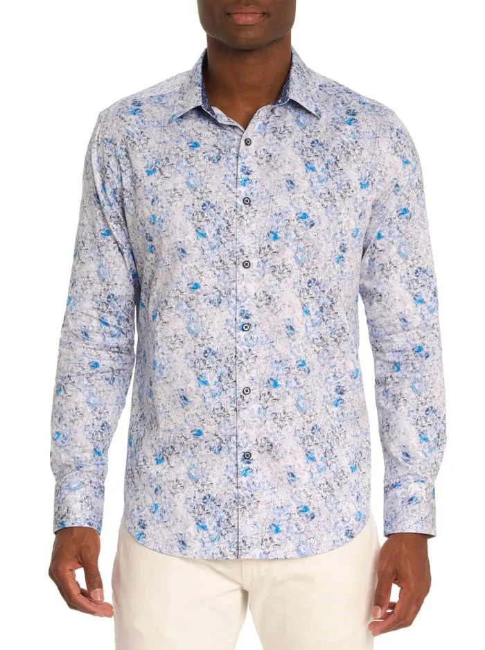Men Robert Graham Button Down Shirts WALLBANGER LONG SLEEVE BUTTON DOWN SHIRT BLUE Men Robert Graham Button Down Shirts WALLBANGER LONG SLEEVE BUTTON DOWN SHIRT BLUE