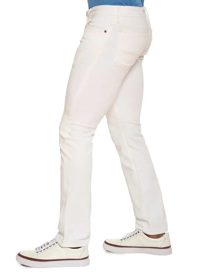 Men Robert Graham Jeans and Pants KILMER DENIM WHITE