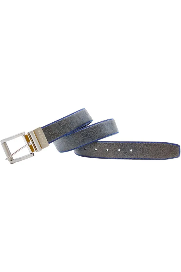 Men Robert Graham Leather Accessories BATTLESTAR REVERSIBLE BELT BLACK