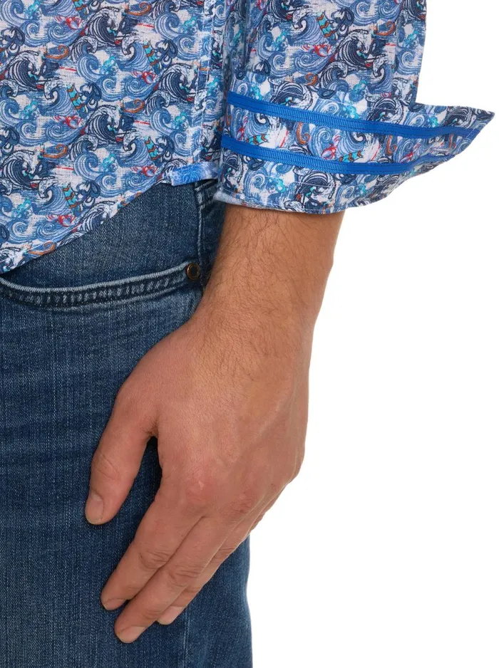 Men Robert Graham Long Sleeve Button Down Shirts BIG SUR LONG SLEEVE BUTTON DOWN SHIRT MULTI