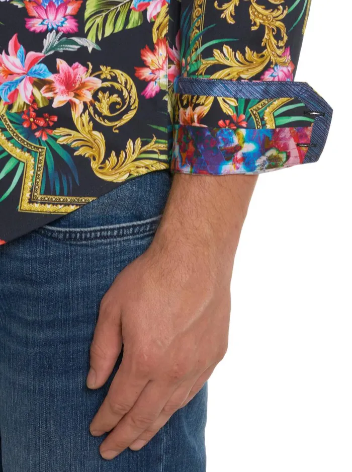 Men Robert Graham Long Sleeve Button Down Shirts THE JAMES LONG SLEEVE BUTTON DOWN SHIRT MULTI