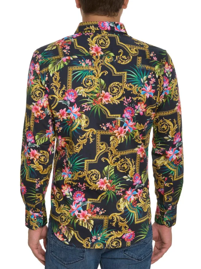 Men Robert Graham Long Sleeve Button Down Shirts THE JAMES LONG SLEEVE BUTTON DOWN SHIRT MULTI
