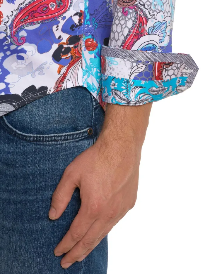 Men Robert Graham Long Sleeve Button Down Shirts WINGATE LONG SLEEVE BUTTON DOWN SHIRT MULTI