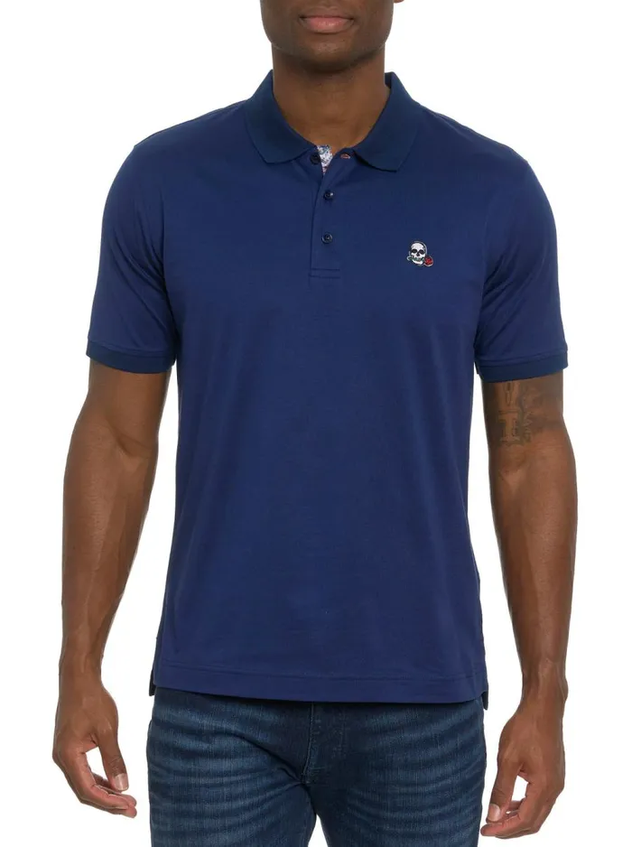 Men Robert Graham Polos and TShirts ARCHIE POLO NAVY
