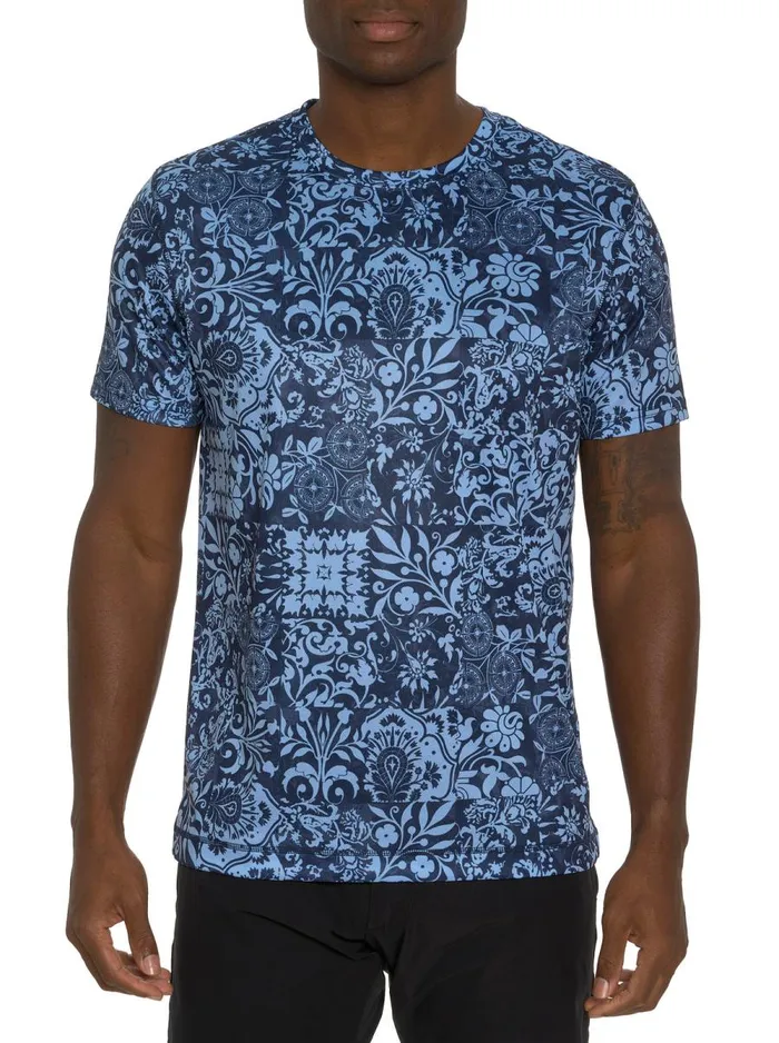 Men Robert Graham Polos and TShirts DILLIONS PERFORMANCE GRAPHIC TSHIRT NAVY