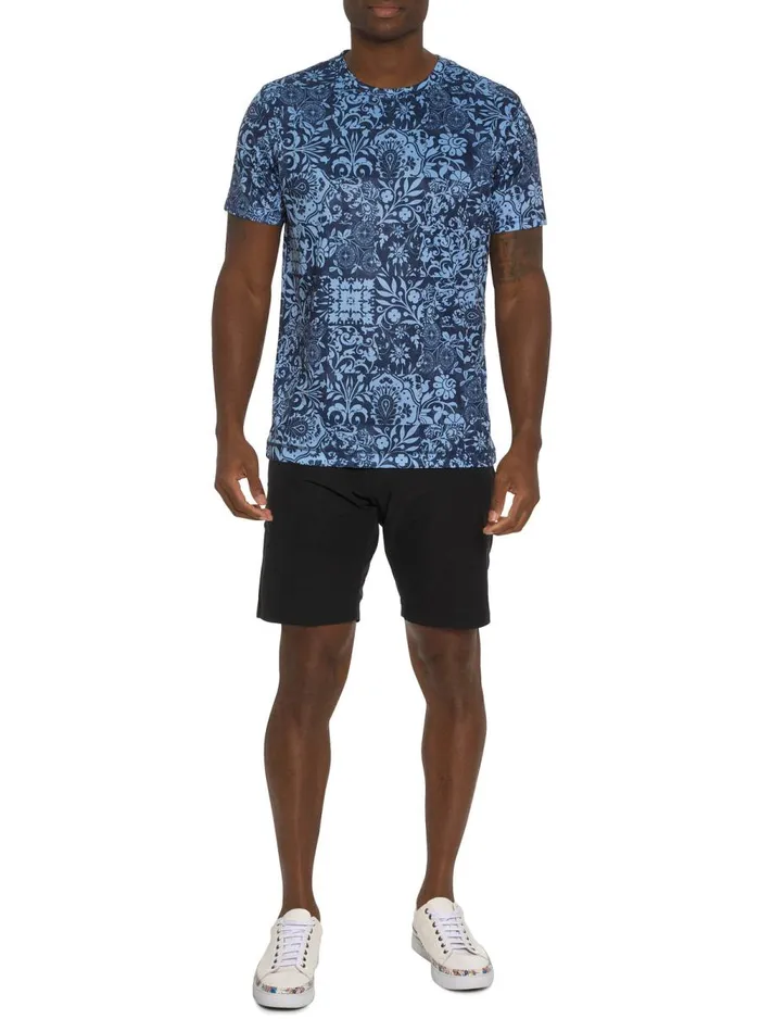 Men Robert Graham Polos and TShirts DILLIONS PERFORMANCE GRAPHIC TSHIRT NAVY