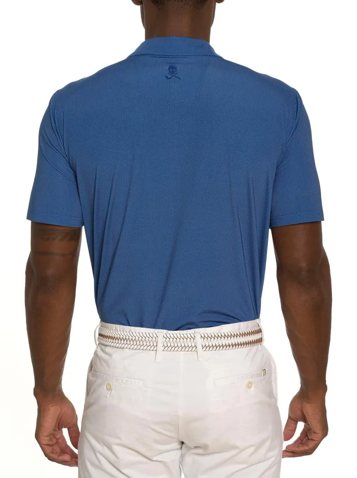 Men Robert Graham Polos and TShirts HYDE PERFORMANCE POLO BLUE