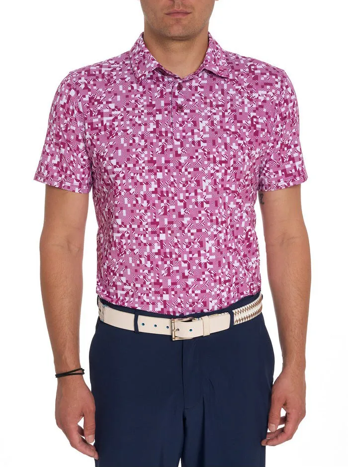 Men Robert Graham Polos and TShirts WOODERSON PERFORMANCE POLO PINK