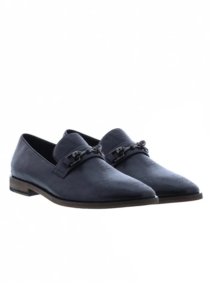 Men Robert Graham Shoes EMPIRE LOAFER JET BLACK