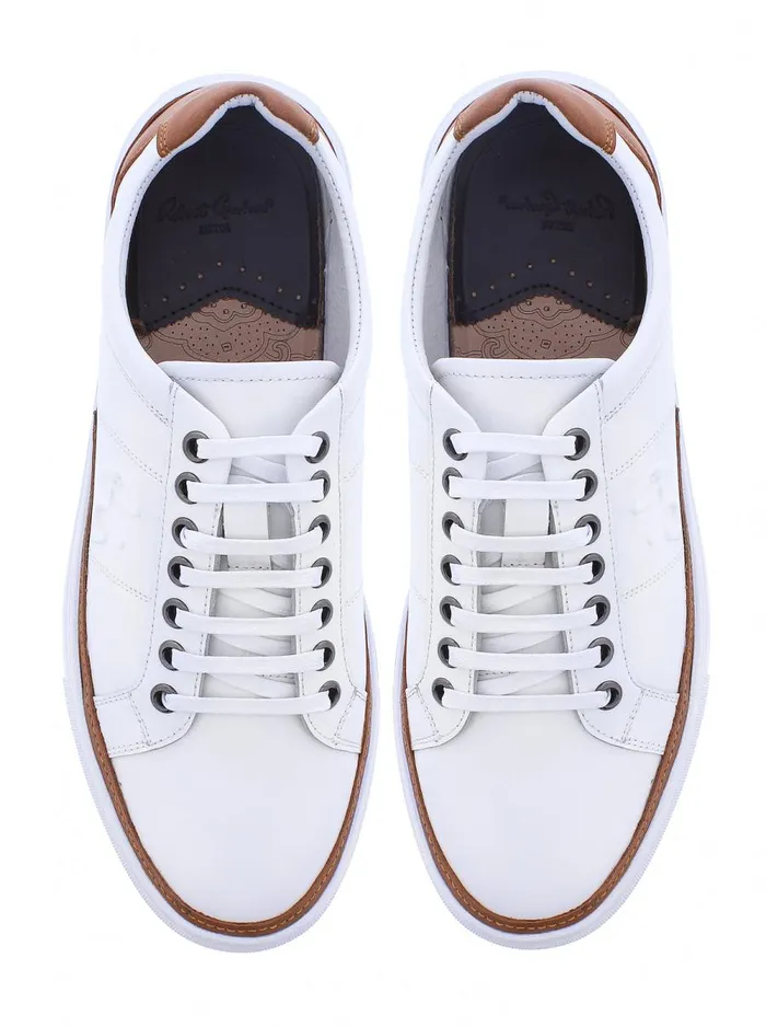 Men Robert Graham Shoes SUNSET SNEAKER WHITE